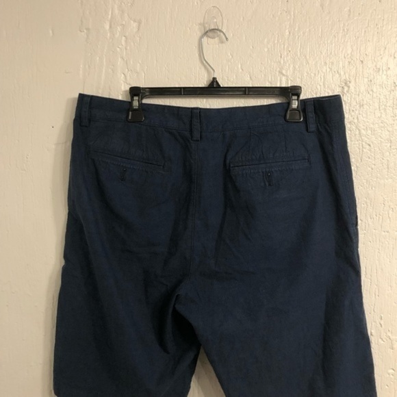 Banana Republic‎ Navy Blue Flat Front Khaki Pants 35 - Picture 4 of 5